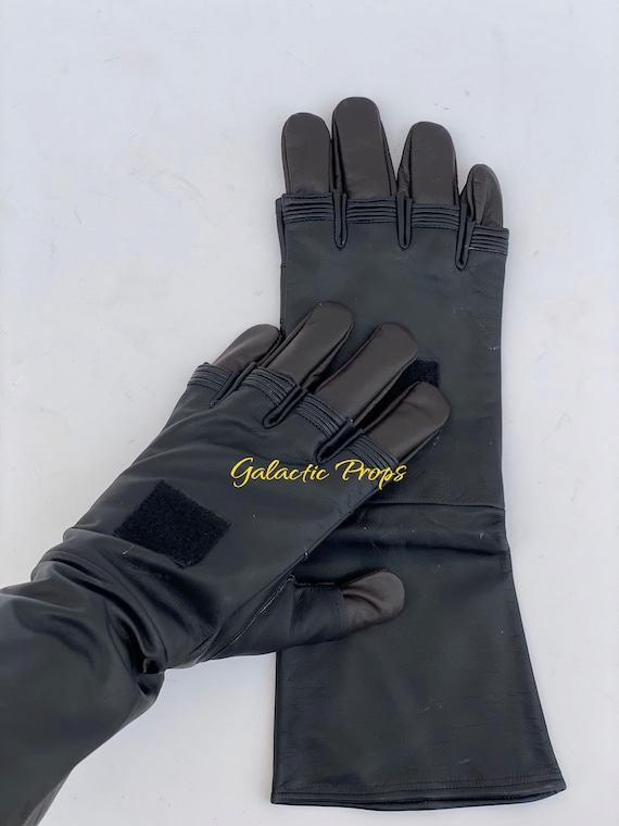 Handmade Book of Boba Fett Leather Gloves | Star Wars Cosplay, Mandalorian Bounty Hunter