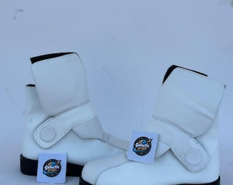 Clone Trooper Weiß Schuhe | Star Wars Cosplay Lederstiefel, kurze Con Convention Schuhe Kostüme