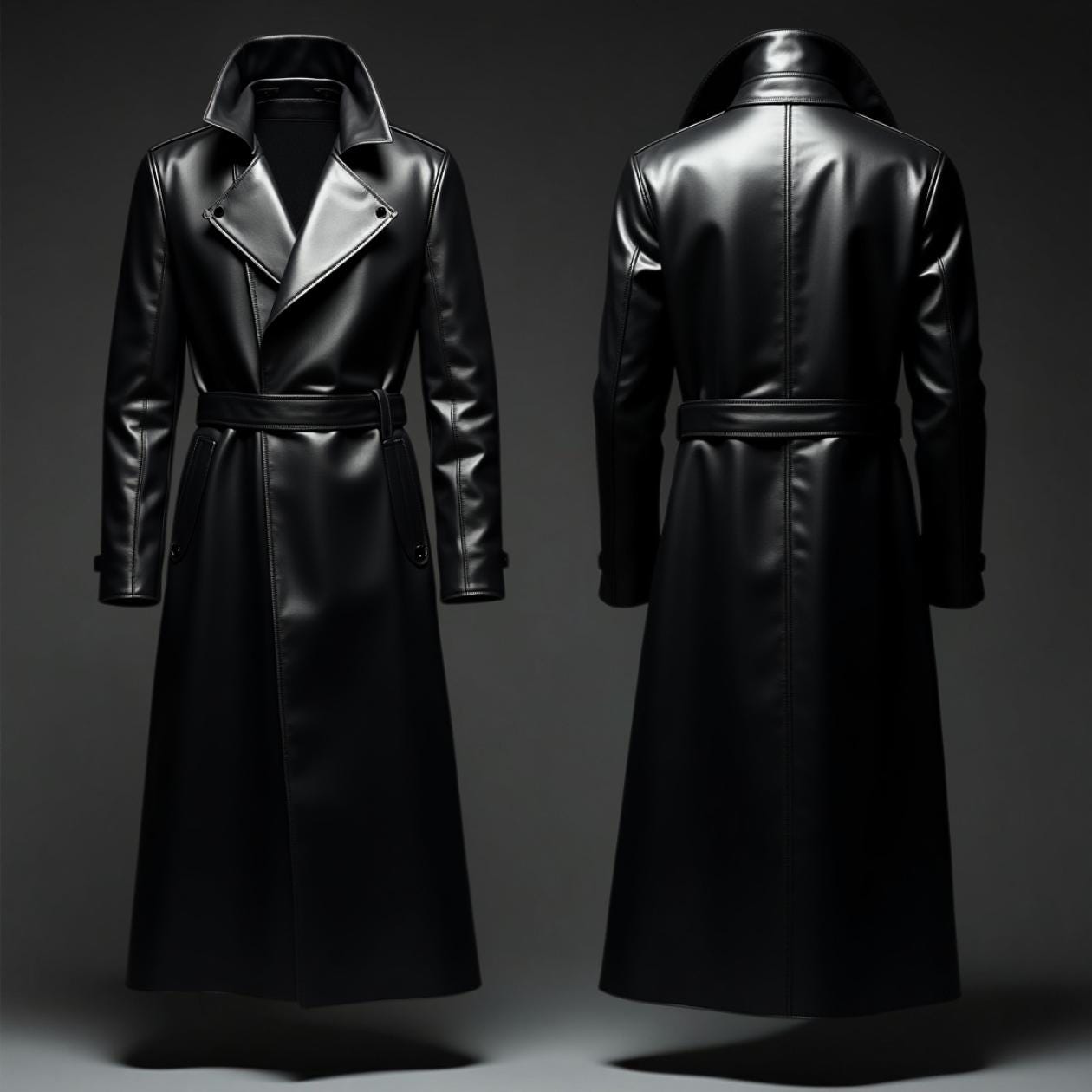 黒 レザー トレンチコート ダブルブレスト DIESEL｜メンズ レザー トレンチコート ダブルブレスト | Rakuten