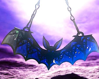 Fledermaus Sonnenfänger | Sonnenfänger | Fledermaus | Halloween Sonnenfänger | Halloween-Dekor | Acryl Sonnenfänger | Sonnenfänger | Halloween Fenster Dekoration