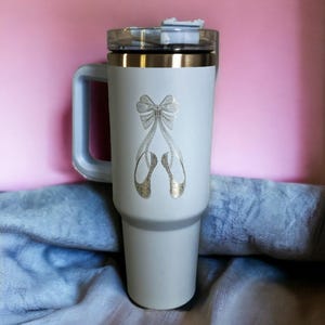 Ballet Slipper Tumbler | Engraved Tumbler | Ballet Tumbler | Personalized Tumbler | Girl Christmas Gift | Dance Teacher Gift | Girl Birthday