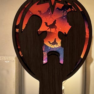 Manger Night Light | Handmade Night Light | Nativity Light | Hallway Night Light | Bedroom Light | Christmas Night Light | Christmas Gift