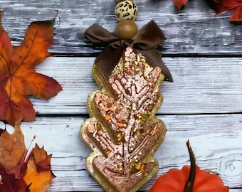 Fall Leaf Car Freshie | Fall Car Freshie | Air Freshener | Layered Car Freshie | Car Air Freshener | Autumn Freshie | Fall Oak Leaf Freshie