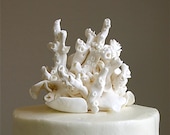 Edible, Sculpted-Sugar, Coral Cake Topper / Accoutrement, by Andie's Specialty Sweets