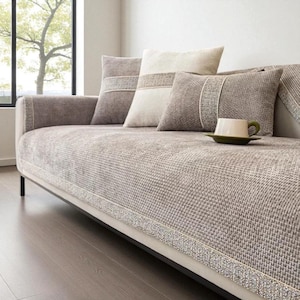 Premium Non-Slip Sofa Cover – Thick 3 Seater Couch Cover,Pet Sofa Protector, Copridivano,Sofabezug,Modern Cool Sofa Cover,Washable Slipcover