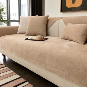 Slipcover for Couch, Washable Sofa Cover, Non Slip Sofa Cover, Furniture Makeover, Easy Clean Sofa, Pet Couch Cover, Stretch Sofa Cover
