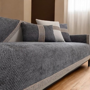 Chic Living Room Sofa Cover – Minimalist, Non-Slip & Pet-Friendly Couch Protector