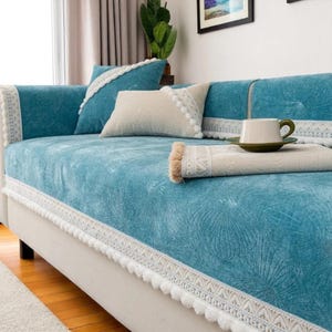 Small Apartment Decor, Sofa Cover Blanket, Sofa Cover for Pets, Seat Sofa Protector, Sofa Cover Full Wrap, Sofa Cover Cotton