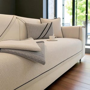 Seat Sofa Protector, Sofa Cover Cotton, Sofa Cover Full Wrap, Sofa Cover Blanket, Sofa Cover for Pets, Sofa Cover Washable