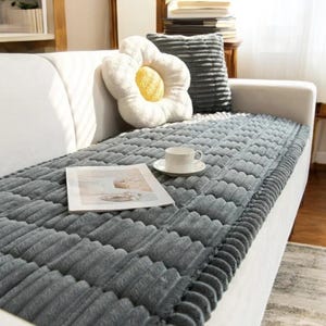 Cozy Corduroy Sofa Cover – Thickened Velvet Protection for Backrest, Seat & Arms – Stylish Non-Slip Touch