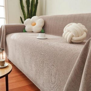 Couch Cover, Non Slip Sofa Cover, Sofa Protector, Couch Slipcover, Soft Couch Cover, Stretch Sofa Cover, Cat Scratch Cover