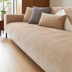 Pet Couch Cover Washable Couch Slipcover, Non Slip Sofa Protector Soft Couch Cover, Cat Scratch Resistant Easy Clean Decor