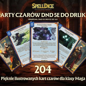 Versão polonesa! 204 cartas de feitiços exclusivas do Wizard, lindamente ilustradas, para tornar suas aventuras ainda mais emocionantes! Pronto para impressão!