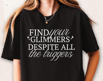 Positive Thinking Tee Growth Mindset Gift Encouraging Clothing Depression Shirt for Encouragement Quote Minimalist Typography Tshirt for Her