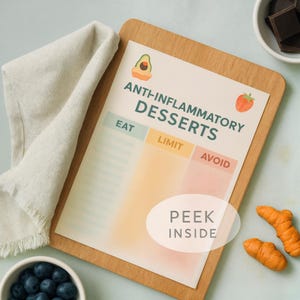 Heal Your Gut Anti-Inflammatory FoodChart Health Guide Bloating Remedy Clean Eating Arthritis Relief PDF Natural Healing PCOS Nutrition