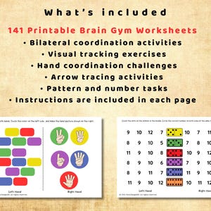 ADHD Worksheets for Kids | Brain Gym Activities | Executive Function Focus Skills Printable image 3