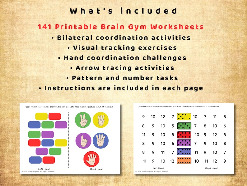 ADHD Worksheets for Kids | Brain Gym Activities | Executive Function Focus Skills Printable image 3