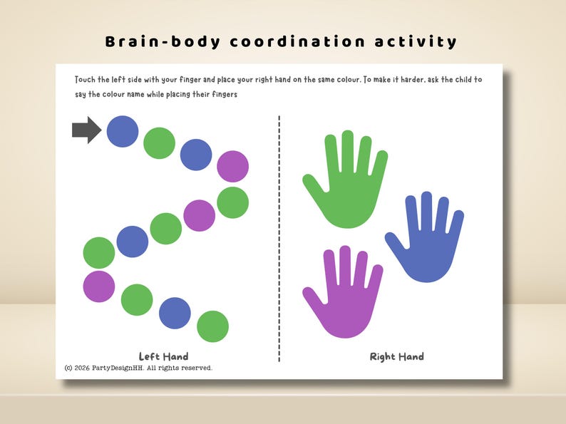 Brain Gym Focus & Attention Worksheets | ADHD Printable Activities - Etsy