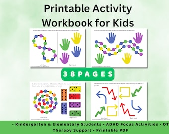 Fine Motor Activities for Preschool kids | Focus & Attention Worksheets | Visual Perception Printable PDF