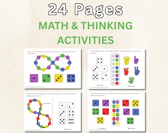 Number Recognition Worksheets for Kindergarten | Domino Math Activities | Preschool Counting Printable PDF