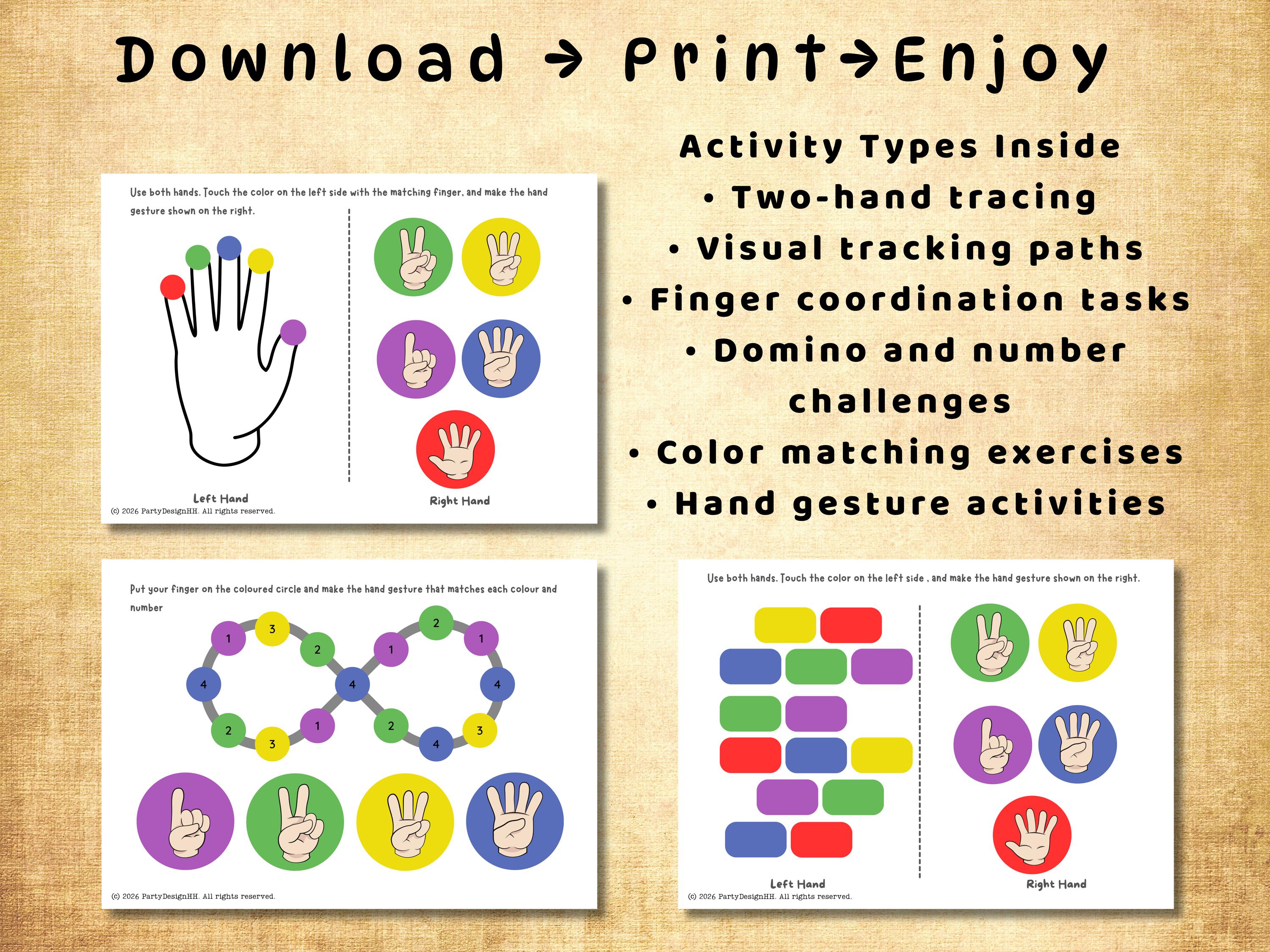 ADHD Worksheets for Kids | Brain Gym Activities | Executive Function ...