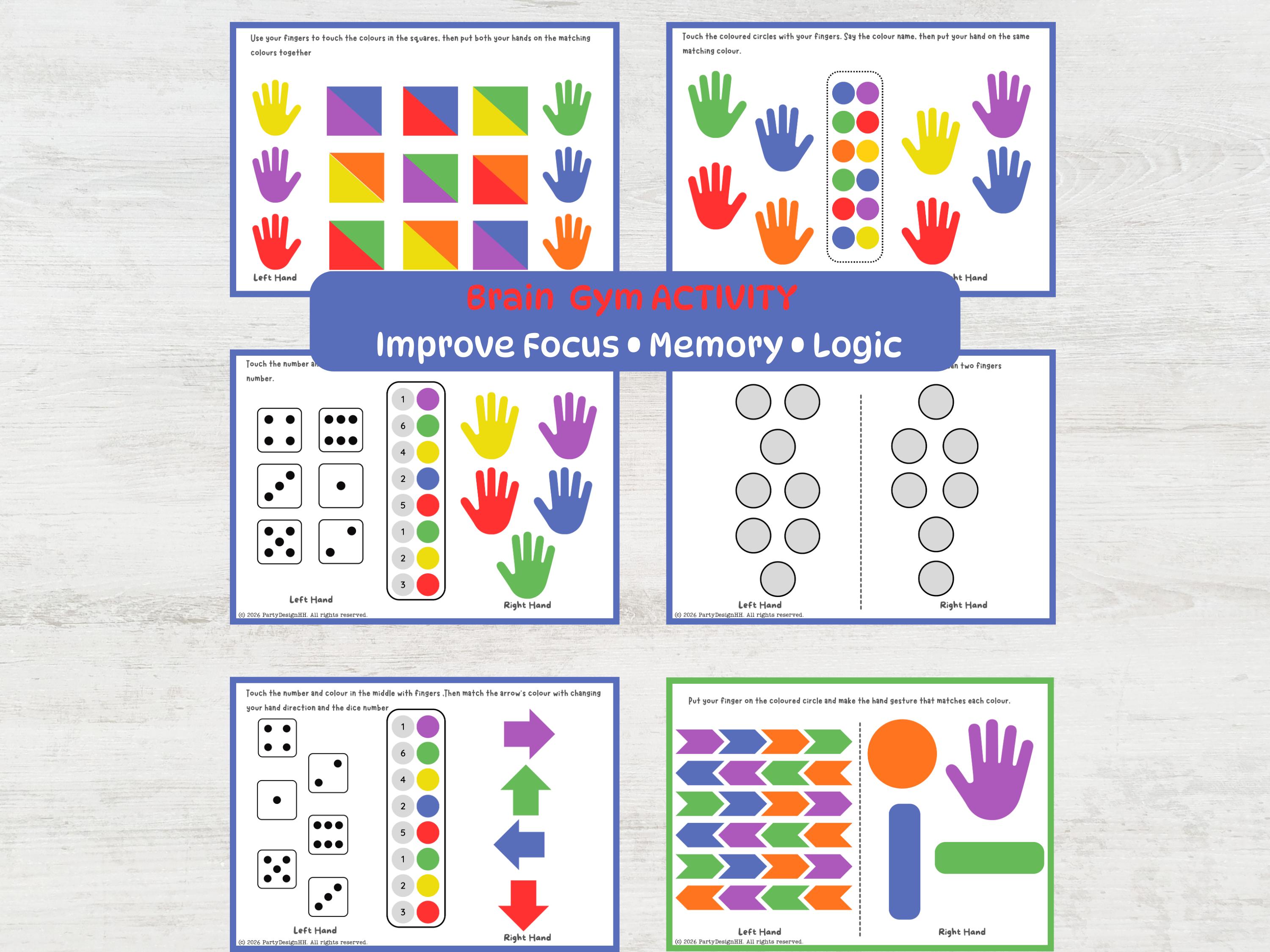 Focus and memory games for kids.