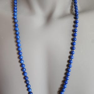Beautiful  Lapis Lazuli Bead Necklace.