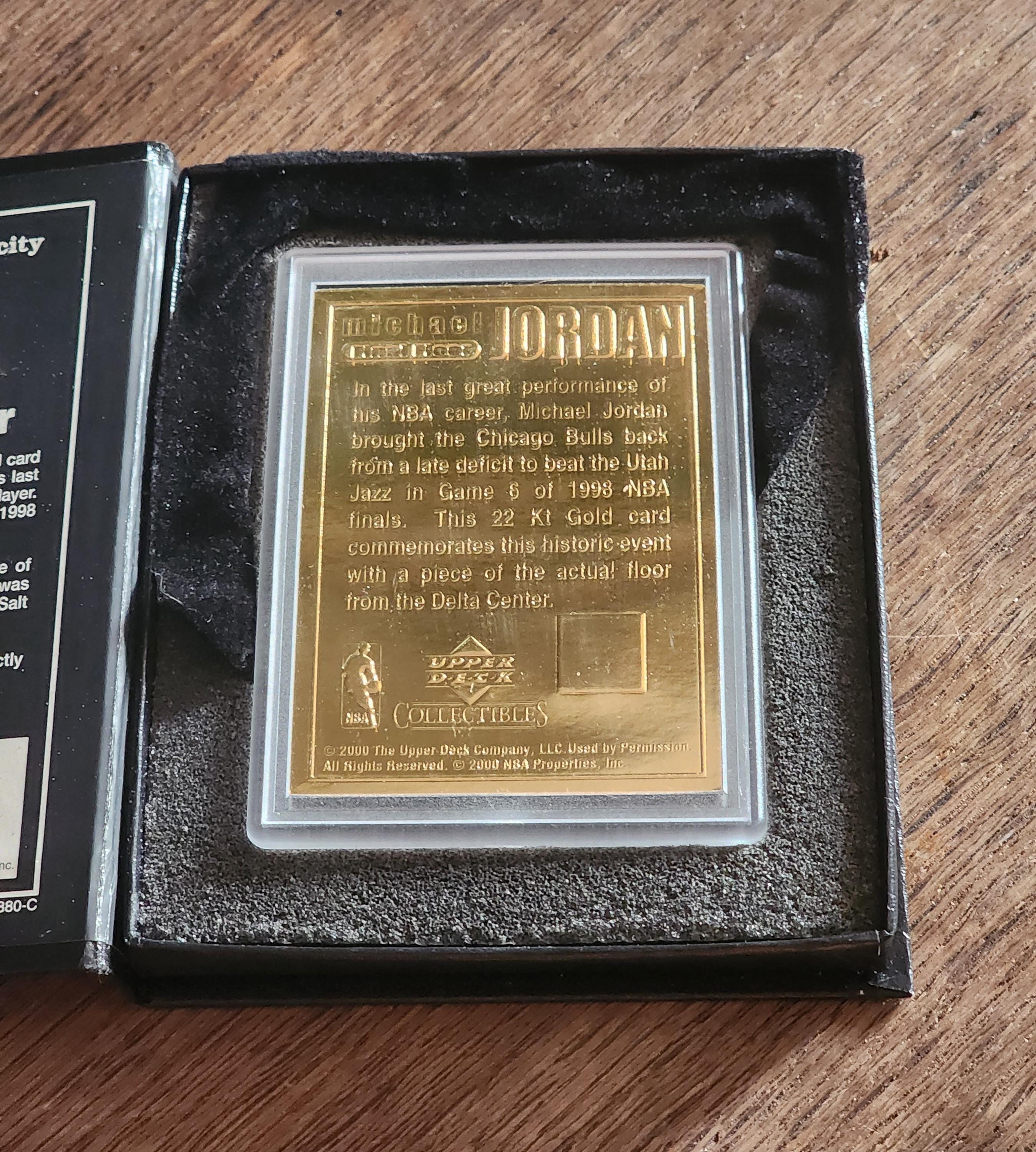 Michael Jordan Chicago Bulls Upper Deck 22K Final Floor Collectors