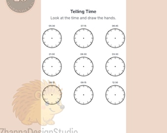 Telling Time Worksheets, Analogue Clock Activities (PDF Download)