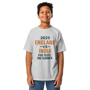 Kinder Cricket T-Shirt, England vs India, Test Match Cricket, Match with Dad, Geschenke für Väter, Geschenke zum Vatertag