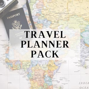 Travel Packing List & Planner – Digital PDF Download for Easy Travel Organization