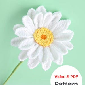Video tutorial e PDF per realizzare una gerbera all'uncinetto, video per realizzare un bouquet di fiori all'uncinetto, schema per realizzare un fiore all'uncinetto, gerbera amigurumi, margherita