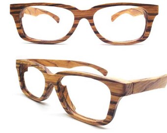 customize prescription zebra Wooden Takemoto Sunglasses Glasses AUTUMN PARIS Handmade blue light blocking progressive