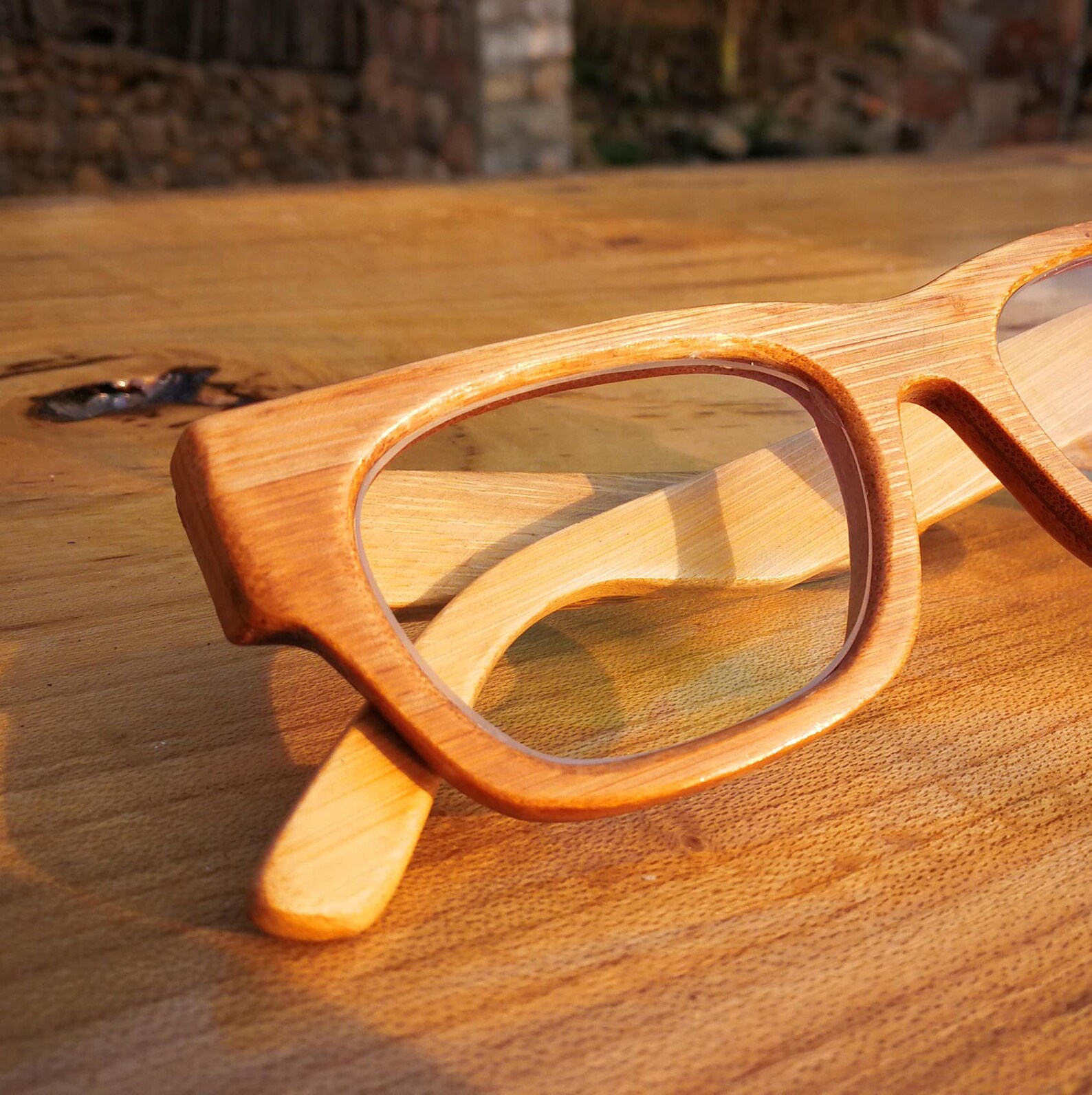 Bamboo Eyeglasses Prescription Glasses Sunglassestakemoto Etsy Hong Kong