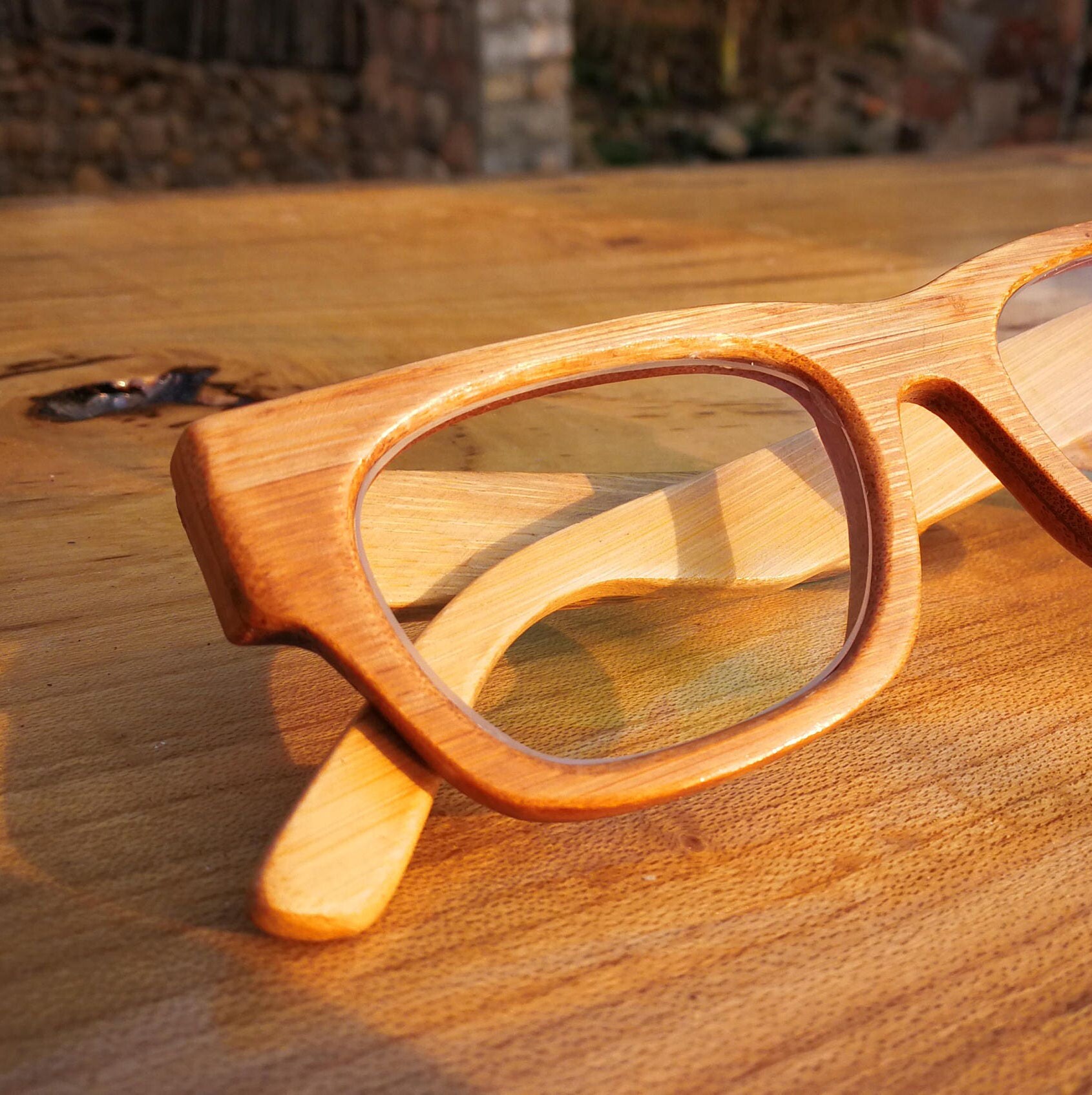 Bamboo Eyeglasses Prescription Glasses Sunglassestakemoto Etsy Hong Kong
