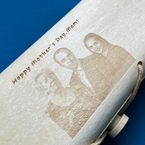 free shipping customized photo on wood glasses case for mother mother's day gift for mom,