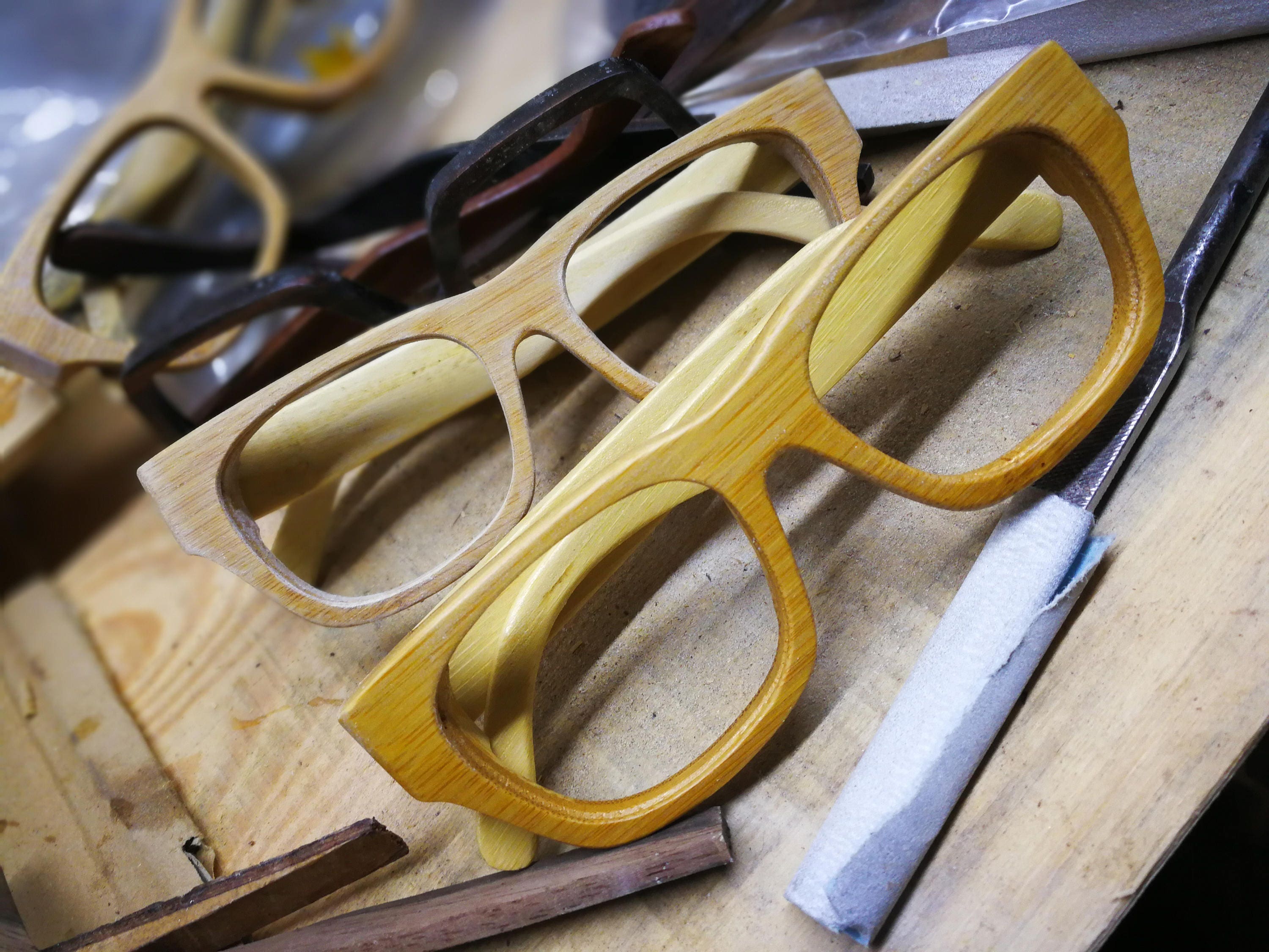 Bamboo Eyeglasses Prescription Glasses Sunglassestakemoto Etsy Hong Kong