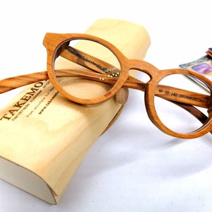 custom prescription progressive eyeglasses THANKS handmade prescription frames olive wood round glasses sunglasses blue light blocking image 4