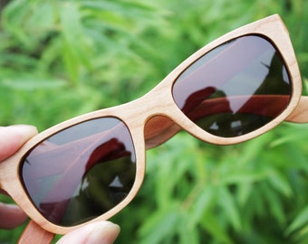 Cherry Wood Walker2012 Handmade Wooden Takemoto Brown prescription RX Sunglasses prescription eyeglasses