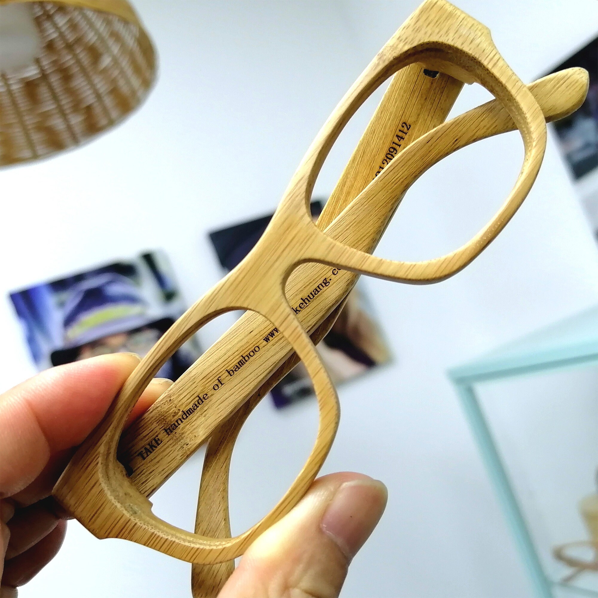 Bamboo Eyeglasses Prescription Glasses Sunglassestakemoto Etsy Hong Kong