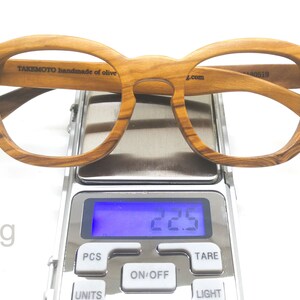 olive wood wooden prescription glasses frames eyewear COVER-M by TAKEMOTO sunglasses blue light blocking progressive image 4