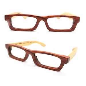 red rosewood glasses frames handmade prescription eyeglasses wooden LOVE-WOOD TAKEMOTO blue light blocking progressive