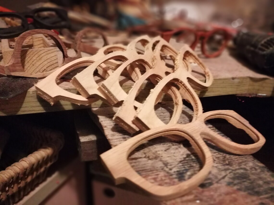 Bamboo Eyeglasses Prescription Glasses Sunglassestakemoto Etsy Hong Kong