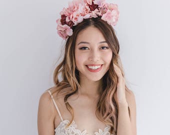 spring racing flower crown // statement flower crown / spring flower crown / spring racing flower fascinator / flower crown fascinator