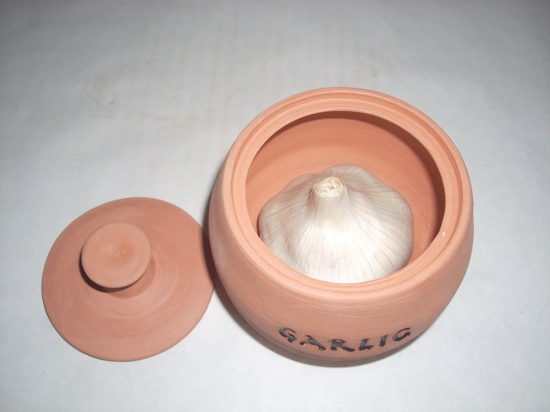Garlic Keeper Terra Cotta pot popourri container Etsy