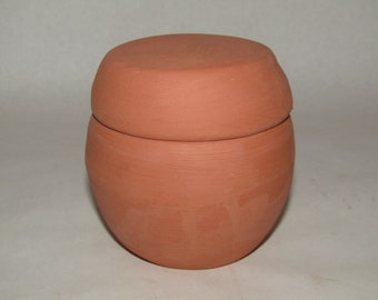 Sugar Bowl; Terra Cotta Clay Sugar Bowl; Serving;Sugar Dish