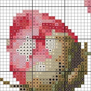 Peonies Cross Stitch Pattern PDF Download Printable Pink Flowers Romantic Vintage Embroidery Peonies Spring Flowers Xstitch Pattern Keeper image 5