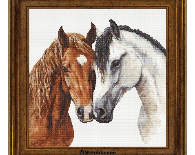 Horse Cross Stitch Pattern PDF Instant Download Pony Cross Stitch Horse ...