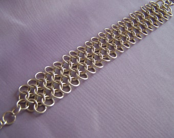 Sterling Silver Chain Maille Bracelet