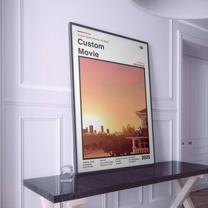 Personalisiertes Filmplakat | Benutzerdefinierte TV-Show-Druck | Personalisiertes Poster | Minimalistisches Poster | Retro Poster | Film Poster | Serie Poster